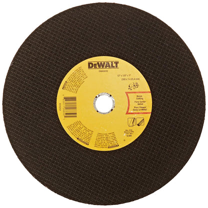 DeWalt DWA8032 - Rueda de corte para sierra de puerto de metal, 12 pulgadas x 1/8 pulgadas x 1 pulgada
