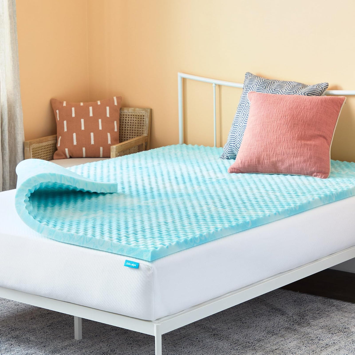 Linenspa Topper de Memory Foam con Gel Matrimonial - 5 cm - Individual