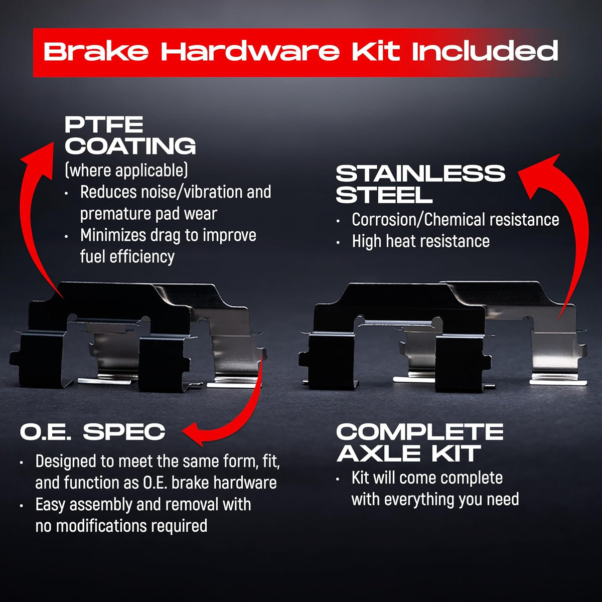 R1 Concepts Kit de freno delantero para Nissan Sentra 2013-2019 | almohadillas para orejas de cerámica, rotores ranurados perforados eLINE | Hardware | 11 pulgadas delantera