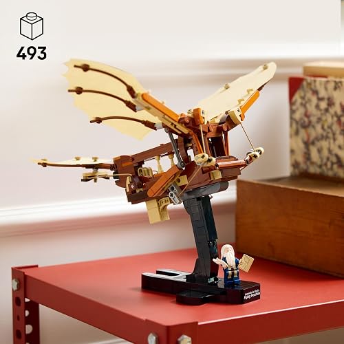LEGO® Icons Máquina Voladora de Leonardo da Vinci Set de construcción y decoración, Regalos para Adultos, Modelo y Proyecto para Amantes de la Historia 10363