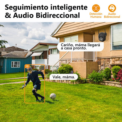Imou IPC-DK7N Cámara de Seguridad WiFi Exterior 2MP con Visión Nocturna a Color, Detección de Personas, Seguimiento Inteligente y Audio Bidireccional