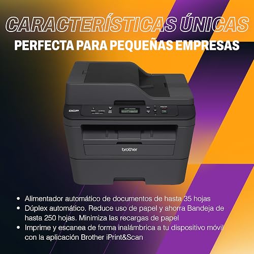 Brother Impresora Multifuncional Láser 3 en 1 DCP-L2540DW Alto Rendimiento | Multifuncional láser 3 en 1