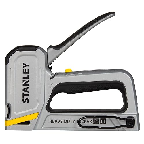 STANLEY Engrapadora, Clavadora 2 en 1, Cuerpo de Aluminio, STHT70250
