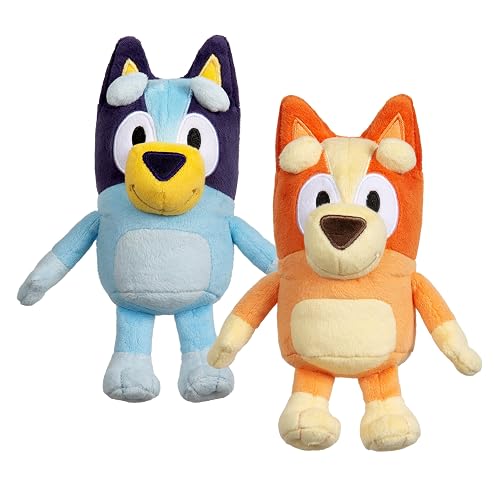 Bluey & Bingo 13066 - Mini Paquete de 2 Unidades | Animales de peluche para la hora de espectáculo, hora de cuentos o siestas; juguetes Bluey para preescolares y fanáticos a