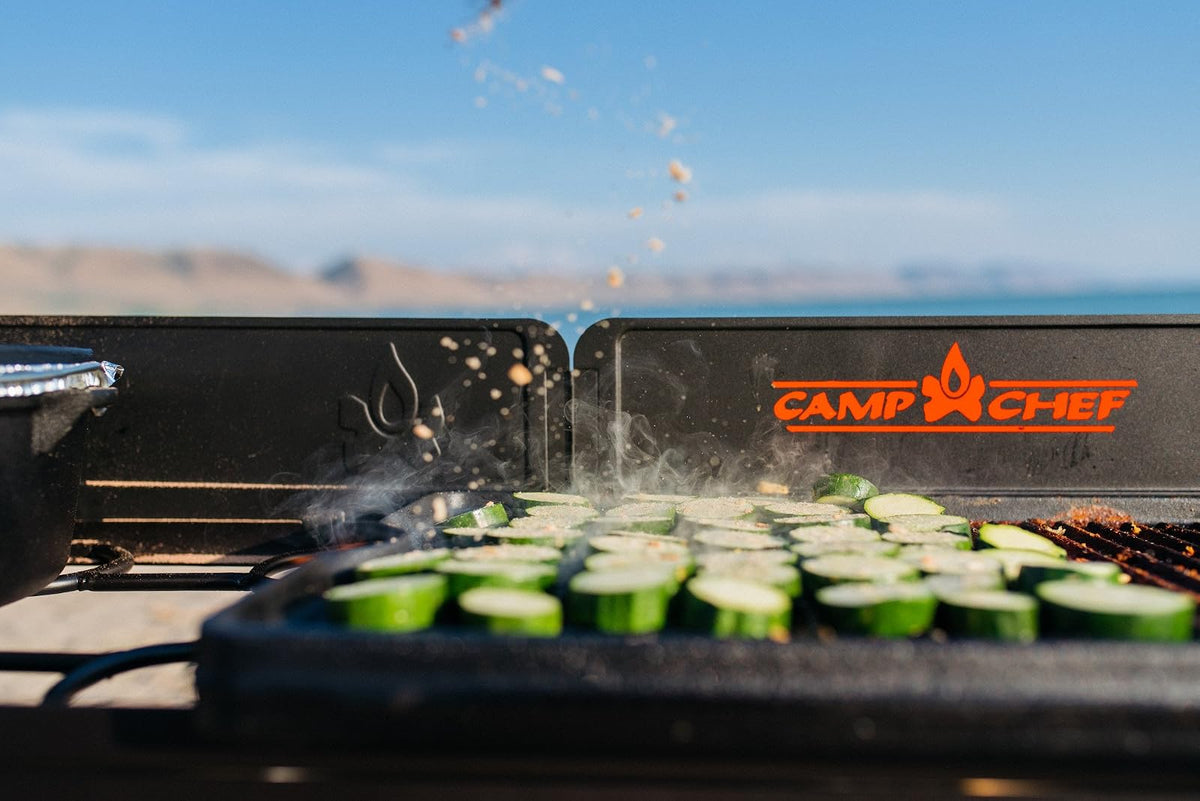 Camp Chef CGG24B Parrilla y Plancha de Hierro Fundido
