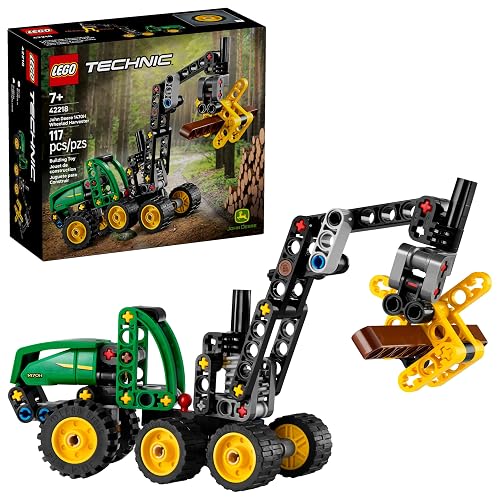 LEGO Technic Cosechadora con Ruedas John Deere 1470H – Pluma Giratoria, Garra y Tronco – Juguete de Construcción – Vehículo para Regalar a Niños y Niñas de 7 Años o Más – 42218