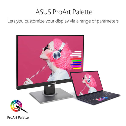 Asus Monitor Profesional 24.1" ProArt PA248QV animación, edición de vídeo y fotografía, IPS, 2K, precisión de Color, precalibrado de fabrica para una precisión de Color