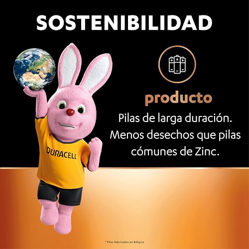 Duracell Pilas Alcalinas AAA, Paquete de 24 Baterías 1.5V, Larga Duración