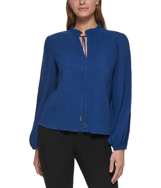DKNY Long Balloon Sleeve Blouse BlusasMujer