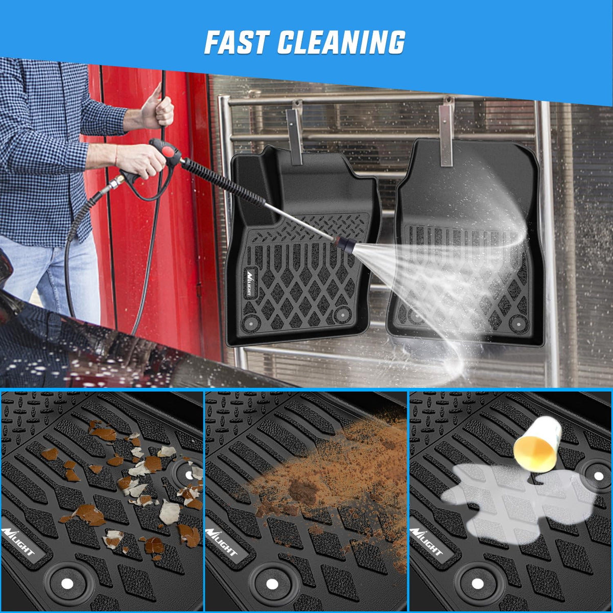Nilight TPE - Alfombrillas para Nissan Kicks 2025 2026 | Revestimientos de piso resistentes para todo tipo de clima
