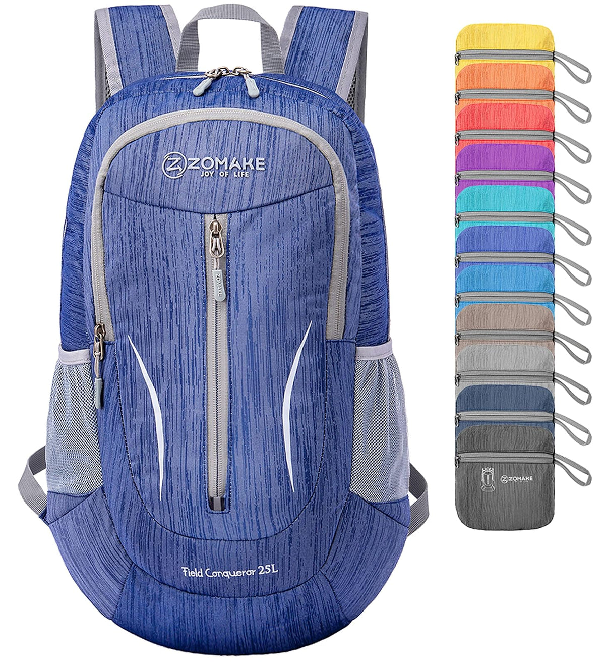 ZOMAKE Mochila de senderismo pequeña, 25 l, ligera, mochila de viaje, plegable, para mujeres y hombres, Mochilas de viaje, Azul oscuro, Pequeño - Chica - Dark Blue