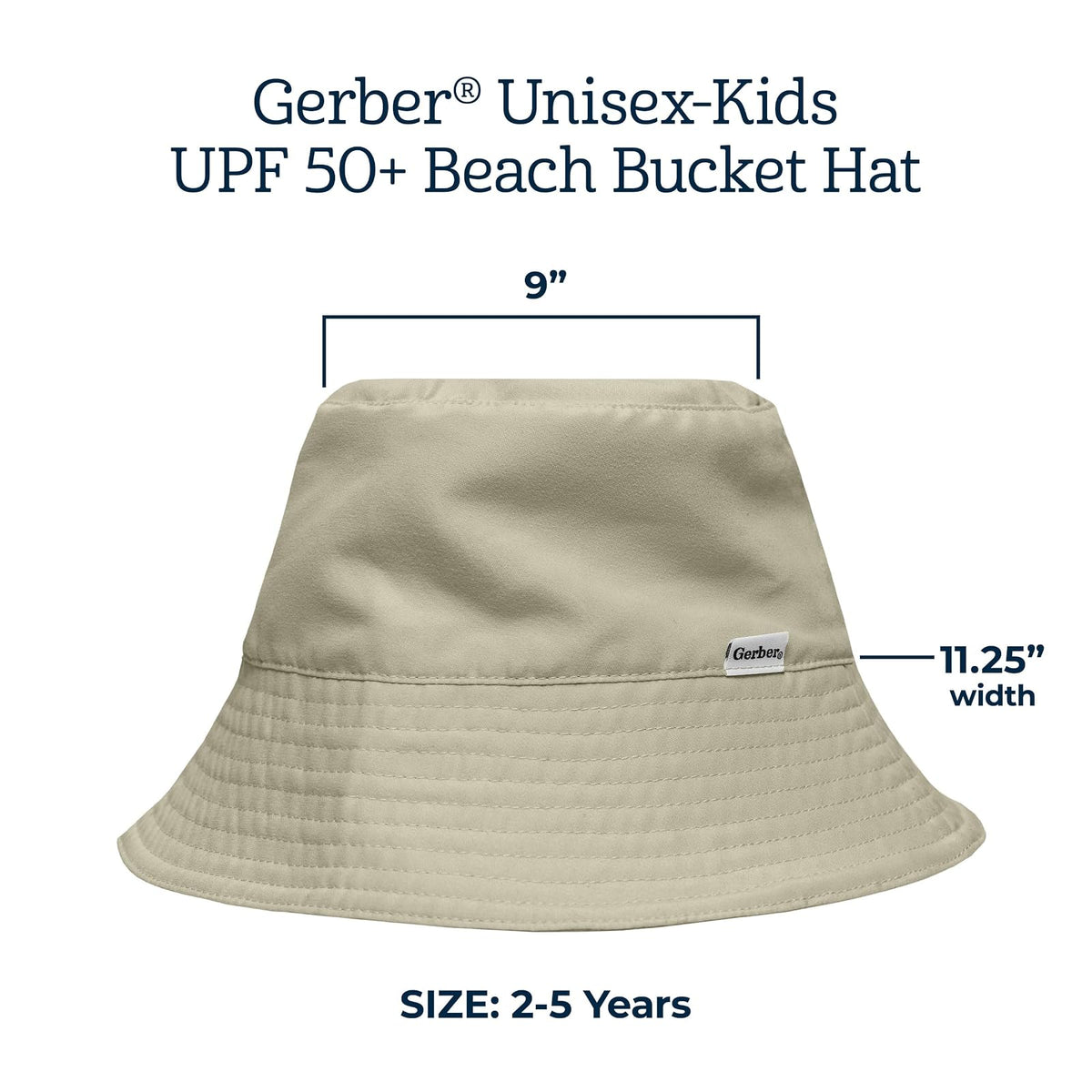 Gerber Sombrero de Sol para bebé UPF 50+ Protección Solar Sombrero de Copa Baja Unisex bebé