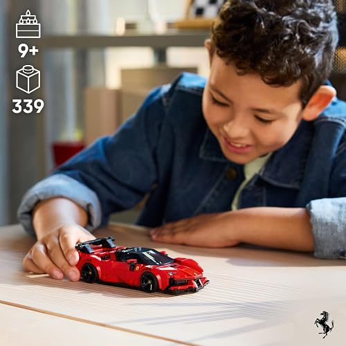 LEGO Speed Champions Auto Deportivo Ferrari SF90 XX Stradale - Model Kit de Construcción para Niños y Niñas, Años 9+ - Regalo para Cumpleaños - Juguetes de Vehículos - 77254