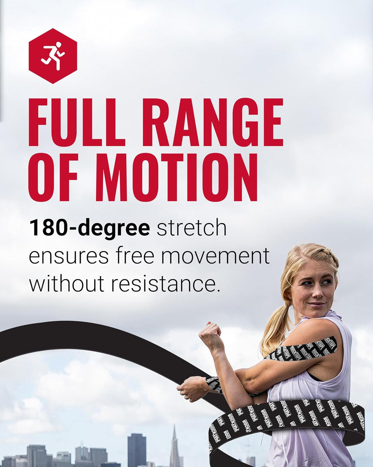 RockTape Kinesiology Tape para Deportistas, Resistente al Agua, Reducir el Dolor y Lesiones Recuperación, 5,1 cm X 16,4 pies, Uncut o precortado Tiras