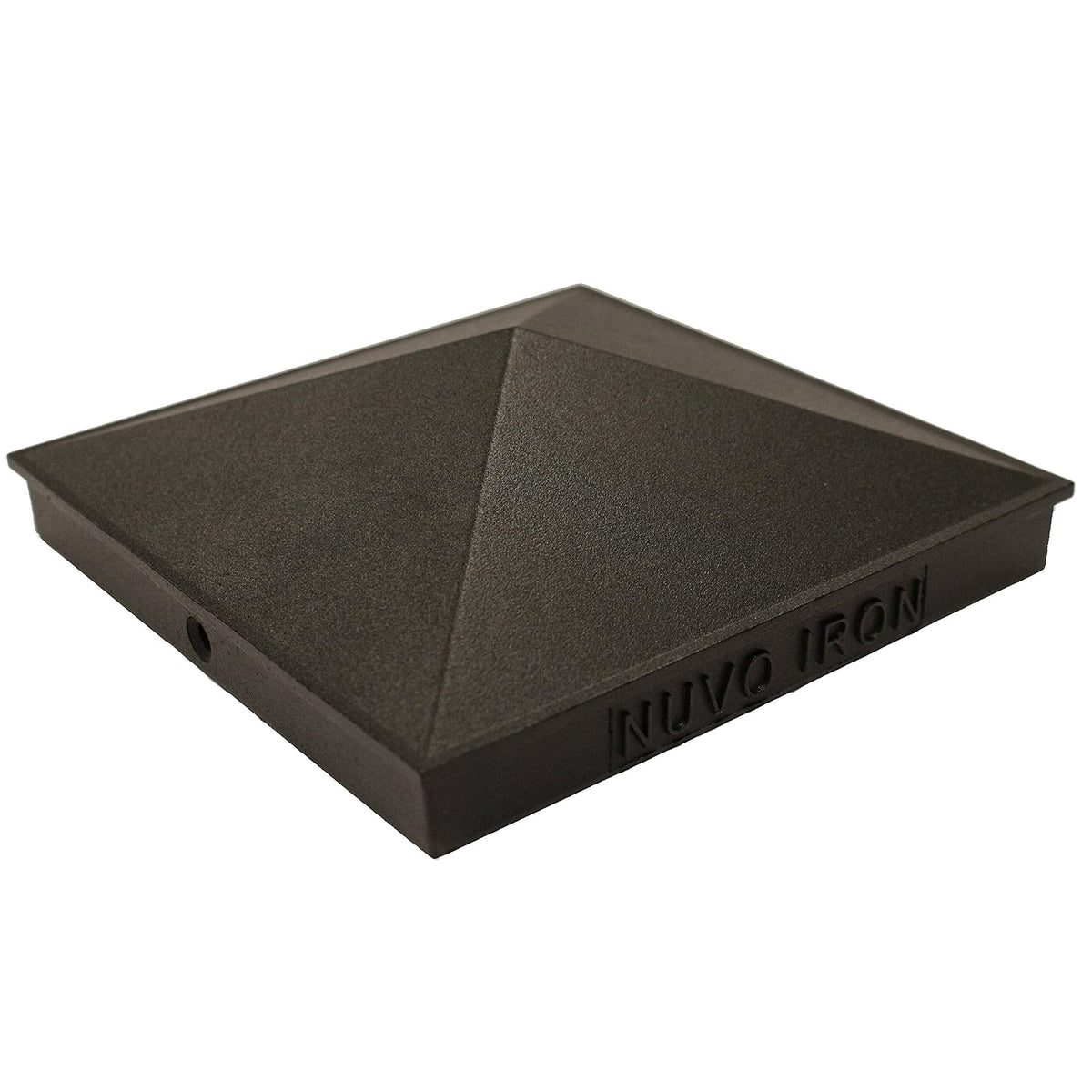 Nuvo Hierro Aluminio Post Pac - Negro, 15.2 cm x 15.2 cm, Negro