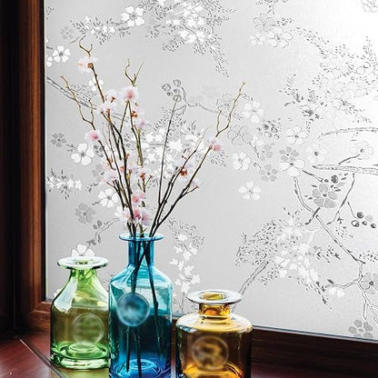 Artscape Blossom - Película Decorativa para Ventana de privacidad con patrón de Vidrio Texturizado, no calcomanía y protección UV, fácil de aplicar y extraíble, 24 x 36 Pulgadas, Fabricado en Estados