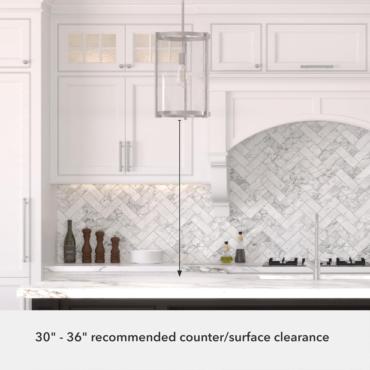 HUNTER, Candelabro Astwood 1 Luz 11 pulgadas