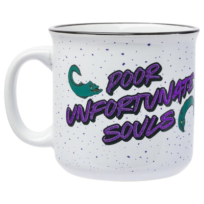 Silver Buffalo Disney Ursula Poor Unfortunate Souls - Taza de cerámica con purpurina, 20 onzas