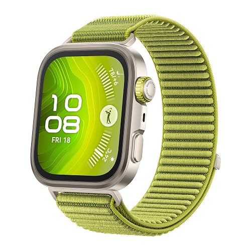 HUAWEI Watch FIT 4 Pro Smartwatch con GPS, 1.82" Pantalla de Zafiro, Verde | Batería hasta 10 días, Bisel de Aleación de Titanio, Análisis de ECG, para Outdoor Entusiastas, iOS & Android
