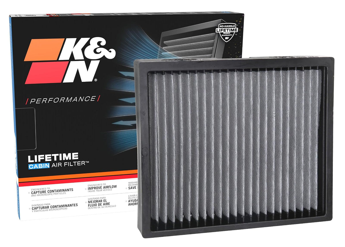 K&N Filtro de Aire de Cabina Premium, Lavable y Reutilizable - VF2071
