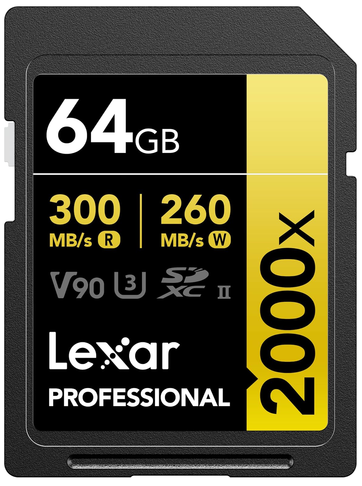 Lexar Professional 2000x Tarjeta SDXC UHS-II 300MB/s - 64GB