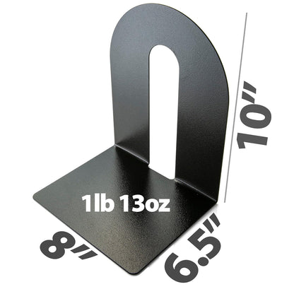 Officemate® OIC® - Sujetalibros magnéticos Resistentes, 10 x 8 x 8 Pulgadas, Color Negro, Juego de 2