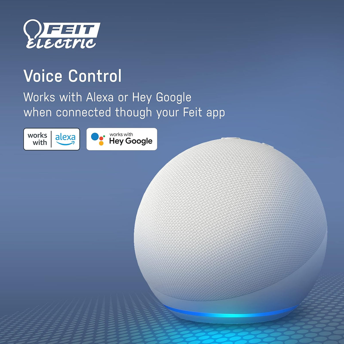Feit Electric - foco LED RGBW equivalente a 50 W, Alexa Google Siri Smart RGBW, color blanco