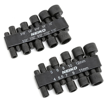 Neiko Juego de Brocas de Seguridad 10082A | Juego de 101 piezas, destornillador de carraca, acero Cr-V, soporte magnético de 1/4" - Broca de tuerca