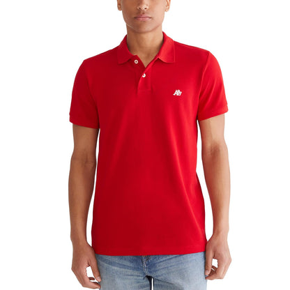 Aeropostale Polo de Piqué para Hombre - G - Rojo (candy red)