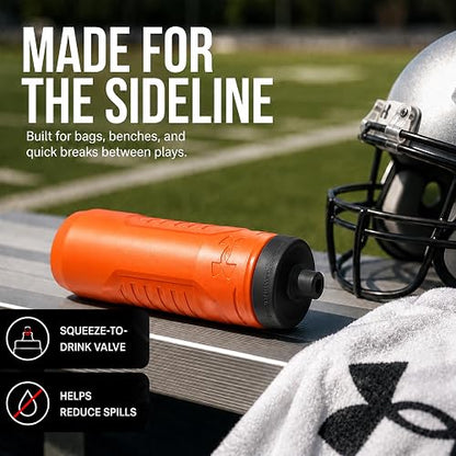 Under Armour - Botellas de agua para apretar, botellas de agua de 32 onzas, botella de agua deportiva lateral con tapa de tiro rápido, hidratación rápida y fácil, botellas de agua para gimnasio,