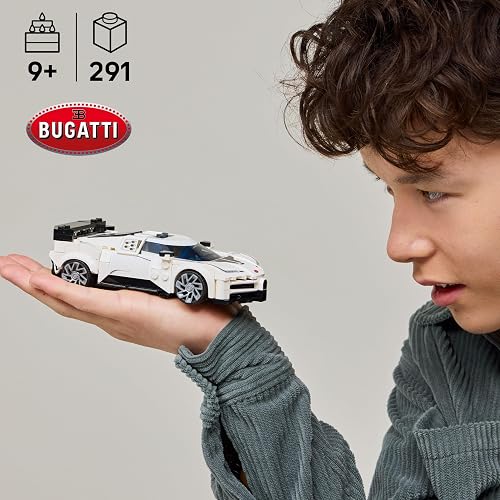 LEGO Speed Champions Hiperauto Deportivo Bugatti Centodieci Juguete para Niños y Niñas, Kit de Modelo, Set de Construcción de Vehículo, Juego con 1 Minifigura Coleccionable 77240