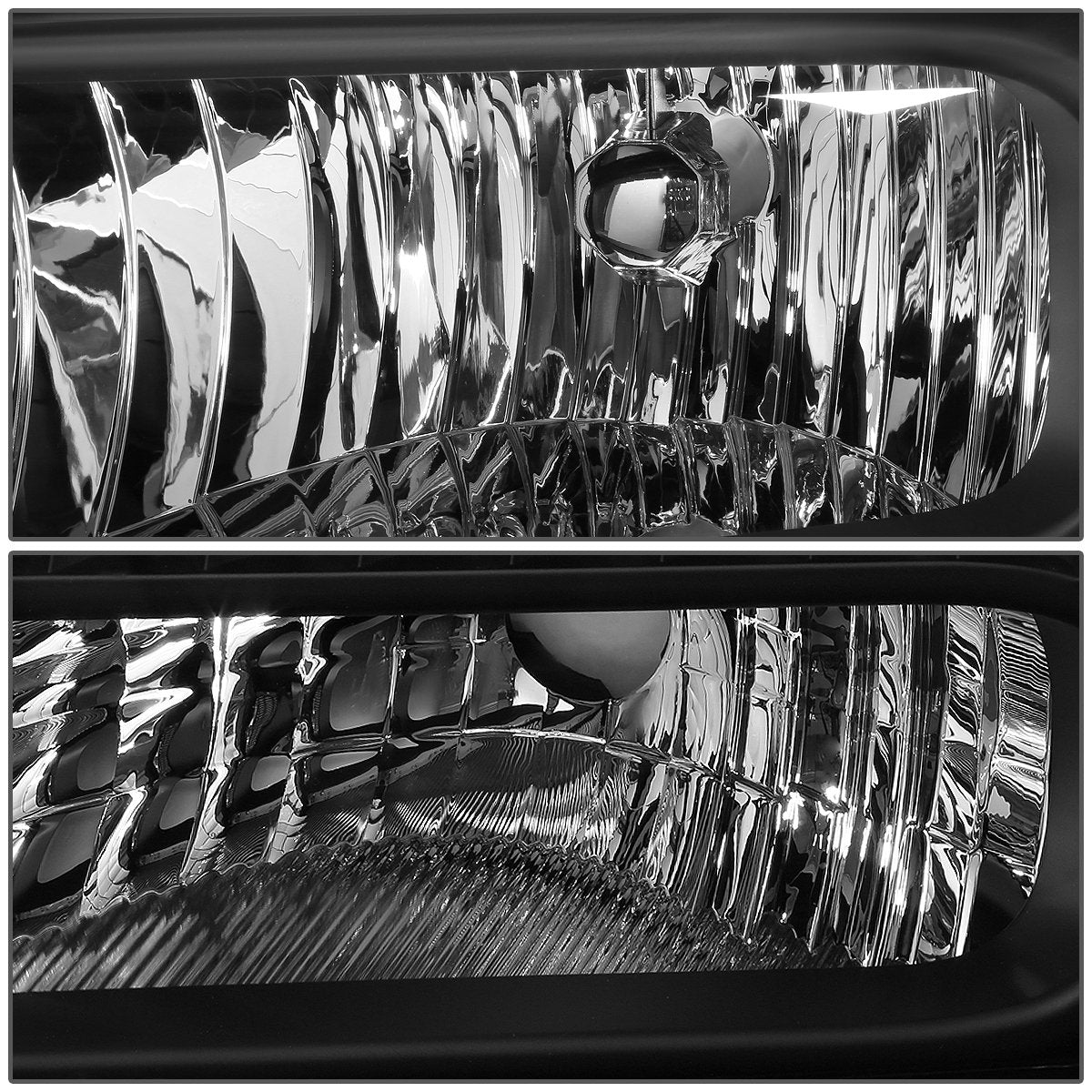 Dna Motoring Faros Delanteros para Ford F250/F350/F450/F550SD, Negro/Transparente, HL-OH-FSD05-BK-CL1