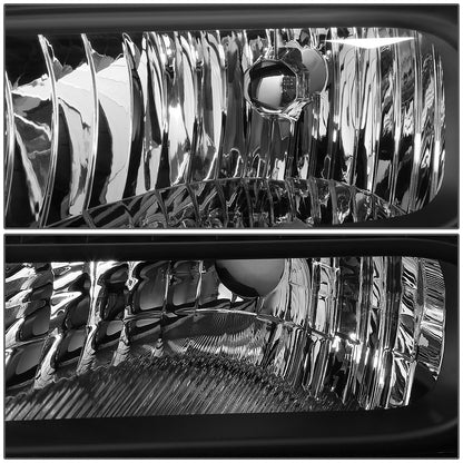 Dna Motoring Faros Delanteros para Ford F250/F350/F450/F550SD, Negro/Transparente, HL-OH-FSD05-BK-CL1