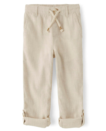 Gymboree Y Pantalones de Lino con cordón para niños pequeños PantalonesNiños