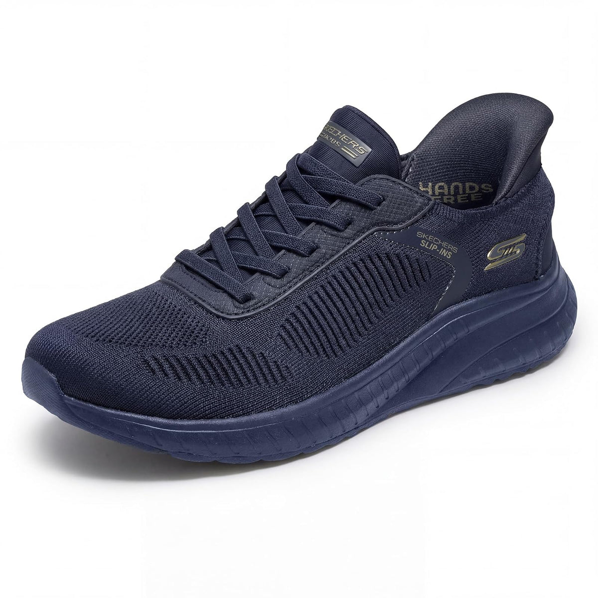 Skechers BOBS Squad Chaos Current Muse Tenis para Mujer - 23.5 cm - Azul marino oscuro