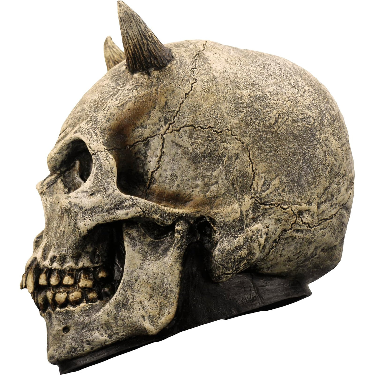 Ghoulish Productions Skull Devil Prop, Artículo Decorativo de Craneo de Diablo, Adorno para Decoración de Halloween de Cabeza de Calaca Ideal para Casa de Terror