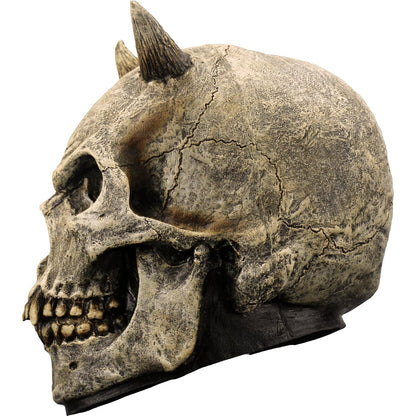 Ghoulish Productions Skull Devil Prop, Artículo Decorativo de Craneo de Diablo, Adorno para Decoración de Halloween de Cabeza de Calaca Ideal para Casa de Terror