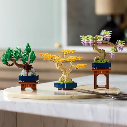 LEGO Minibonsáis Set de Construcción de Plantas Decorativas para Adultos, Decoración “Feng Shui” para el Hogar o la Oficina, Regalo de Cumpleaños 10373