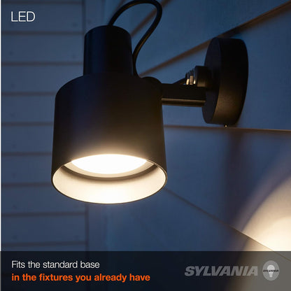 LEDVANCE Sylvania Night Chaser - foco LED PAR38, 250 W = 23 W, 22 años, regulable, superbrillante 2650 lúmenes, clasificación húmeda, 3000 K, blanco, paquete de 2 (41359)