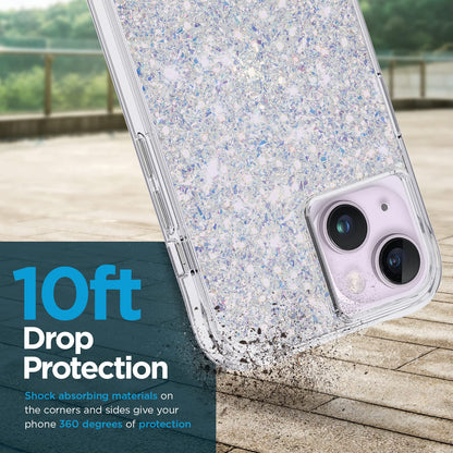 Case-Mate iPhone 14 Plus Case - Twinkle Stardust [10FT Drop Protection] [Wireless Charging Compatible] Luxury Cover with Cute Bling Sparkle for iPhone 14 Plus 6.7", Anti-Scratch, Shock Absorbent, Slim
