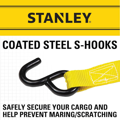 Stanley S10002 - Juego de Correas de carraca (2 Unidades, 1 Pulgada x 10 pies)
