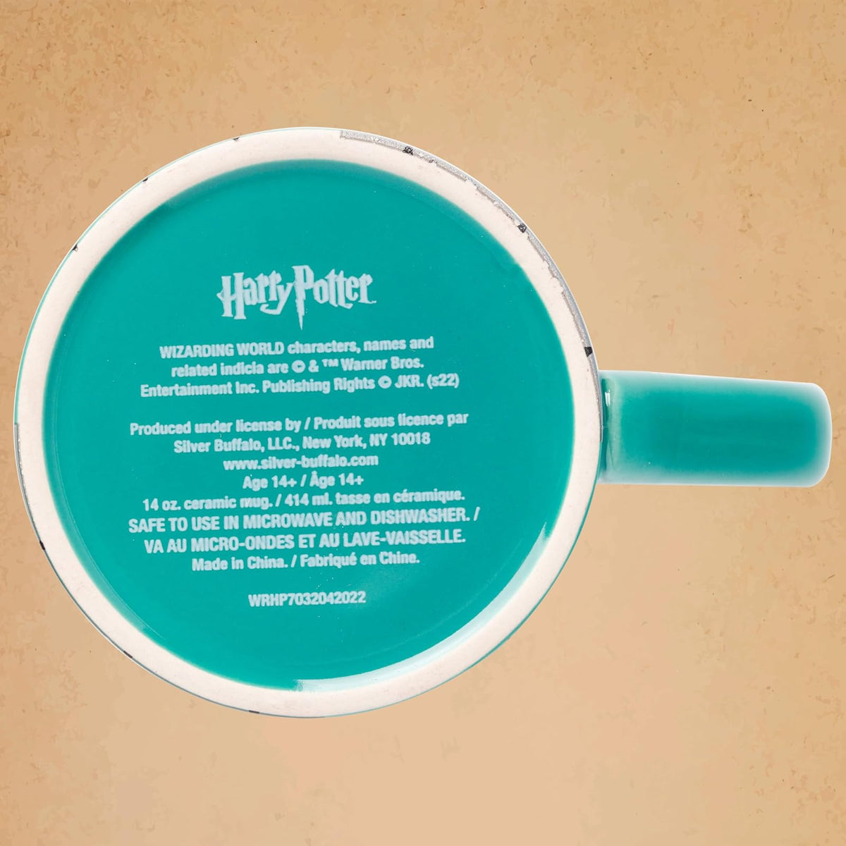 Silver Buffalo HP7032 Harry Potter Taza de cerámica con escudo de Slytherin House, 414 ml