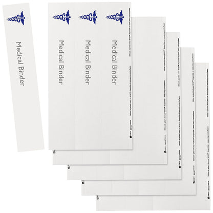 Avery 89107 - Insertos de lomo para carpeta, 2 de ancho, 4 insertos por hoja (paquete de 5 hojas)
