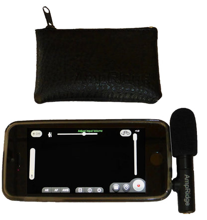 Ampridge MightyMic S - Micrófono de vídeo Condensador para iPhone con Monitor de Auriculares