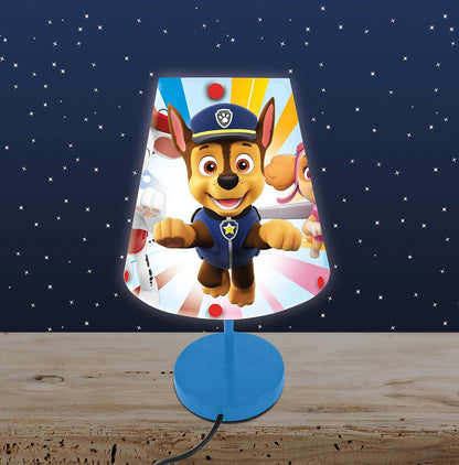 Lexibook Paw Patrol Soft Light Bedside Lamp with Lampshade for Children's Room - LT010PA