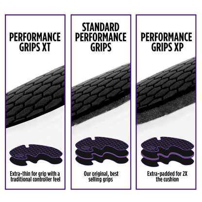 KontrolFreek Performance Grips XT - Puños Extra Finos para PlayStation 4, Color Negro (extrafino)