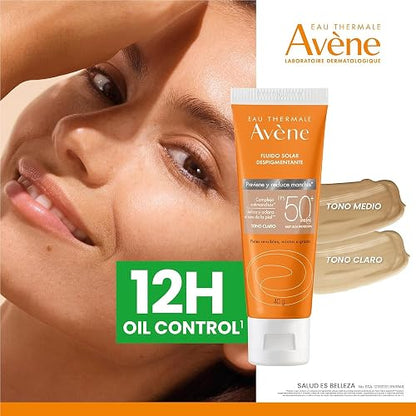 Avene Protector Solar Facial FPS50+ Antimanchas Piel Mixta Tono Claro, 40g