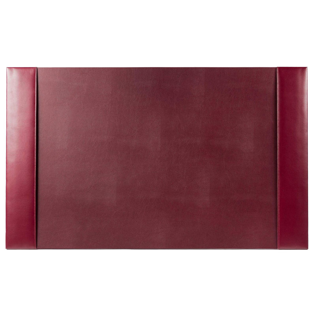 Dacasso Luxury - Almohadilla de computadora de Piel de Color Burdeos de 30 x 18 Pulgadas con rieles Laterales, Protector de Superficie de computadora Acolchado para Escritura