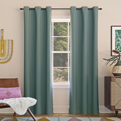 Sun Zero Easton - Cortina Opaca con Ojales, Panel Individual - Mineral - 101.6An x 160Al cm (1 Paneles)