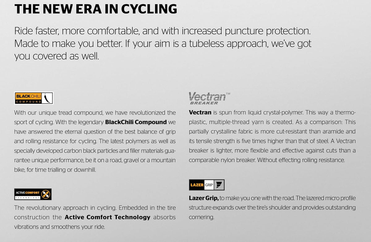 Continental Grand Prix 4 Season Black Edition - Neumático para Bicicleta de Carretera Vectran, protección contra pinchazos, protección de Pared Lateral DuraSkin para Bicicleta Plegable (700 x 23, 700